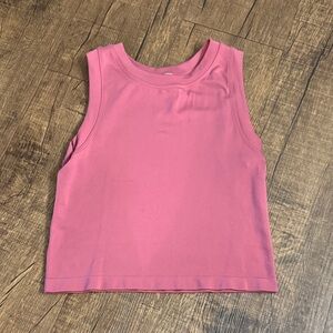 Chic Pink Sleeveless Tank Top